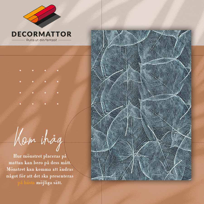 Indoor vinyl PVC carpet Leaf skeleton