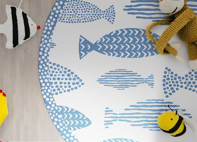 Round interior PVC carpet fish