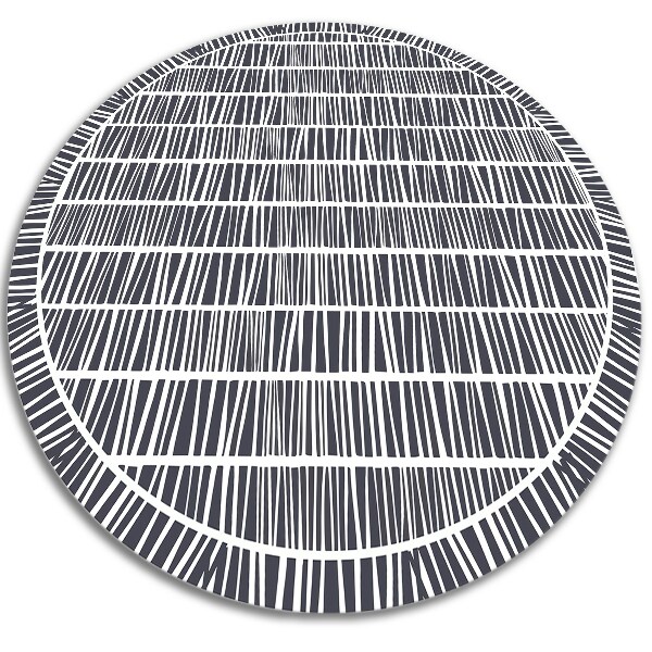 Vinyl rug abstract lines