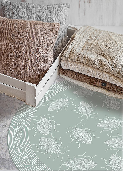 Round interior PVC carpet worms