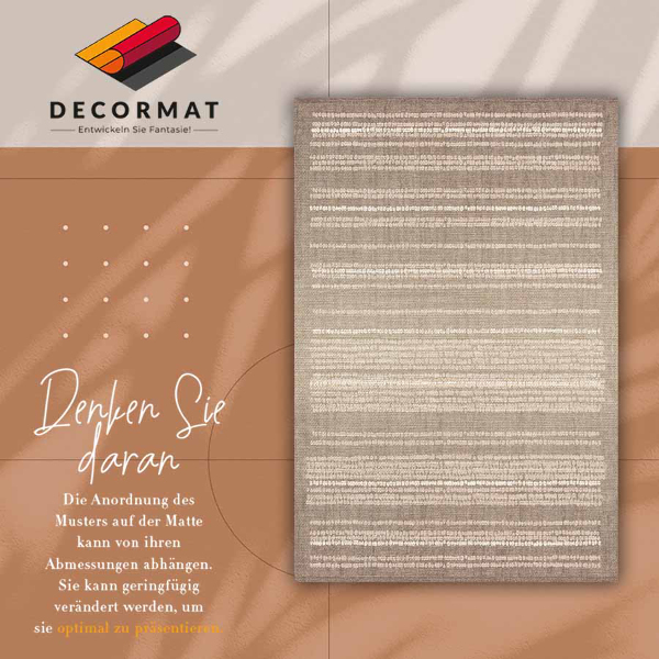 Universal vinyl carpet Beige fabric