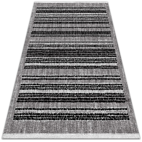 Indoor vinyl PVC carpet Black stripes