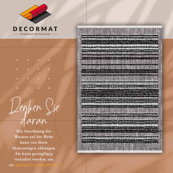 Indoor vinyl PVC carpet Black stripes