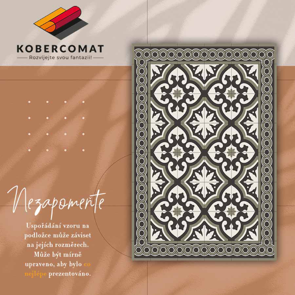 Vinyl floor rug Scandinavian style