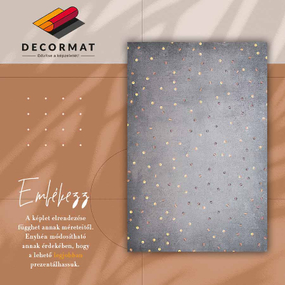 Vinyl floor mat Golden dots