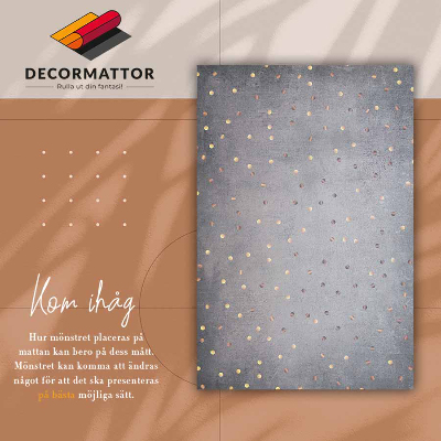 Vinyl floor mat Golden dots