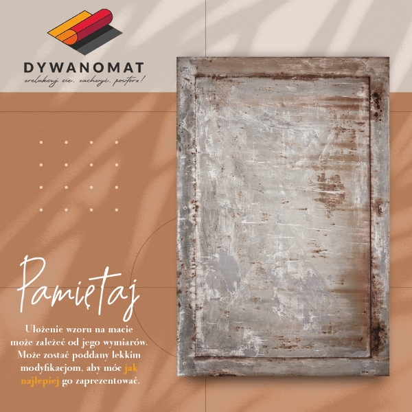 Vinyl rug Rusty sheet metal