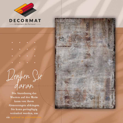 Indoor vinyl PVC carpet Rust-colored sheet metal