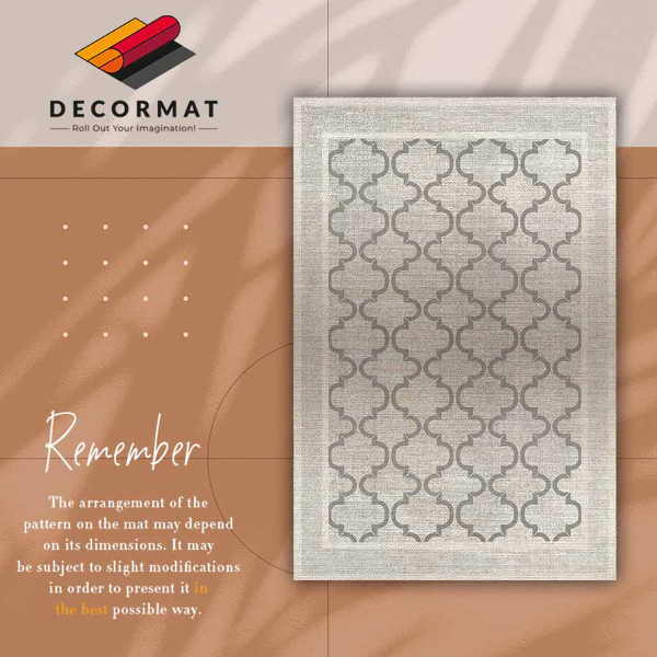 Vinyl floor mat Moroccan design