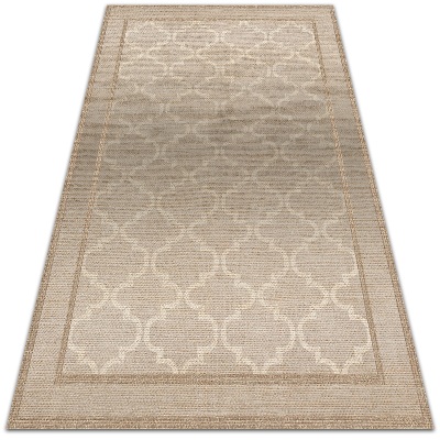 Interior vinyl floor mat Moroccan clover