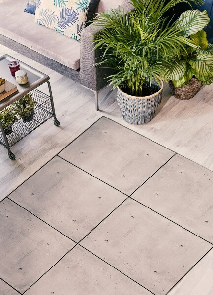 Universal vinyl carpet Concrete slabs