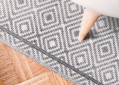 Fashinable interior vinyl carpet Mesmerizing rhombuses