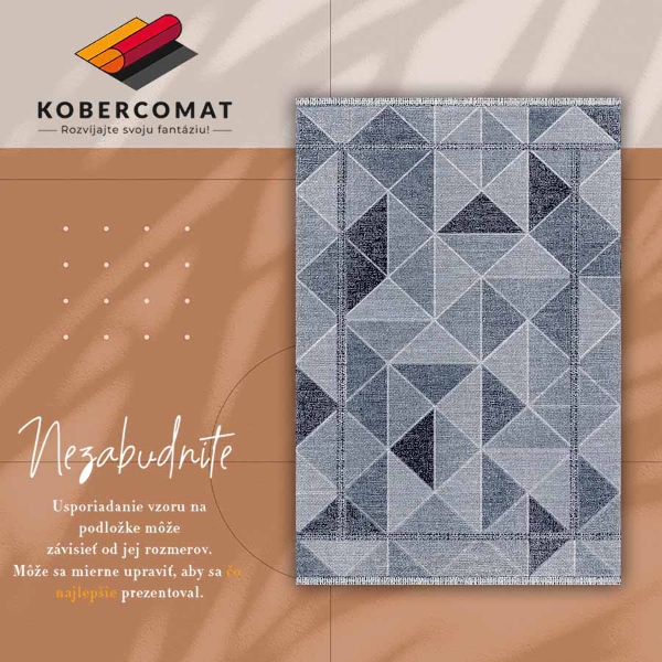 Fashionable vinyl rug 3D Solids