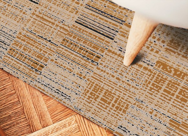Vinyl floor rug Classic abstraction