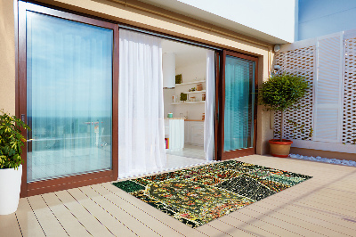 Terrace carpet Turkish patchwork style