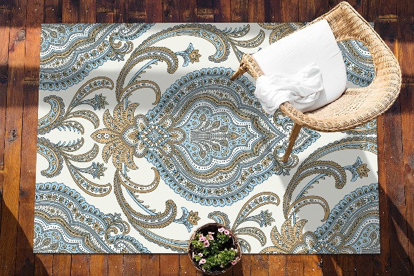 Outdoor mat for patio texture Paisley