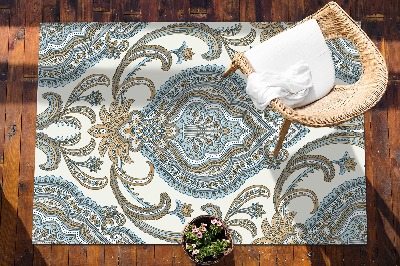 Outdoor mat for patio texture Paisley