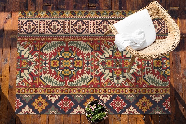 Outdoor carpet for balcony terrace retro style