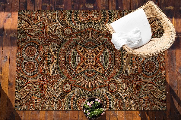 Modern terrace mat ethnic abstraction