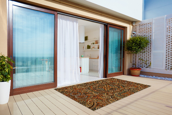 Modern terrace mat ethnic abstraction