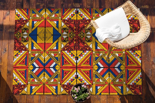Carpet for terrace garden balcony colorful tiles