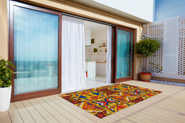 Carpet for terrace garden balcony colorful tiles