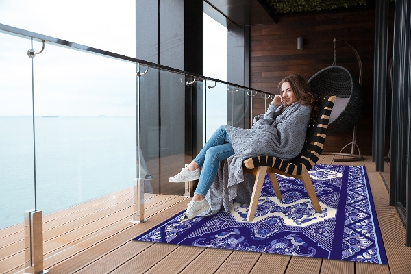 Outdoor terrace carpet Persian pattern