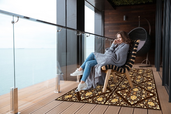 Modern balcony rug eastern style