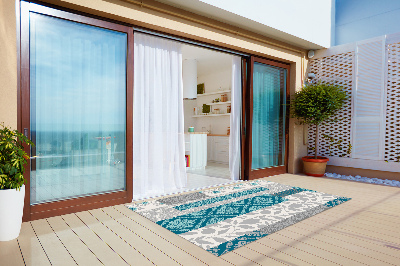 Carpet for terrace garden balcony Mosaic flowers