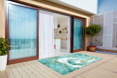 Carpet for terrace garden balcony marble waves