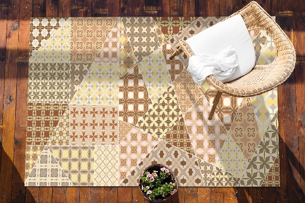 Carpet for terrace garden balcony antique collage