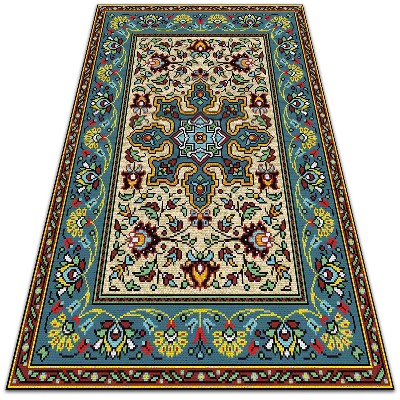 Amazing garden rug Colorful geometric patterns