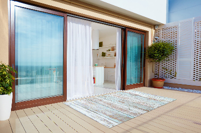 Outdoor terrace carpet retro boards