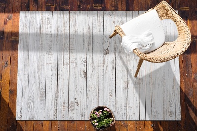 Balcony rug White boards texture