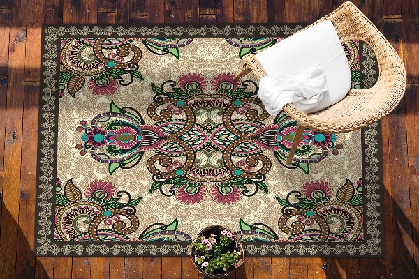 Beautiful outdoor mat Classical East formula