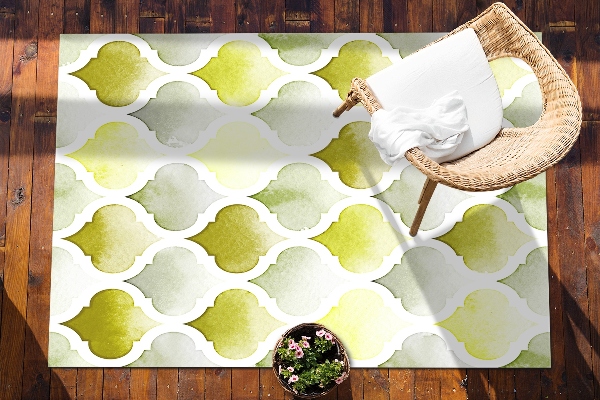 Modern terrace mat Moroccan lemon