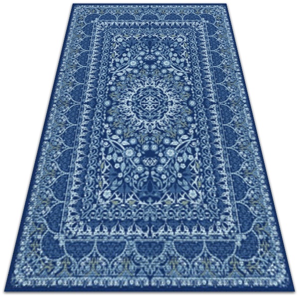 Beautiful outdoor mat Blue antique style
