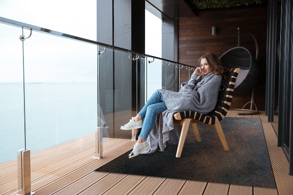 Outdoor carpet for terrace rusted sheet