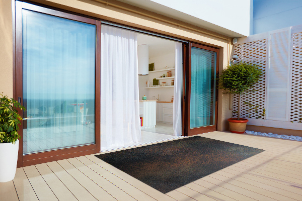Outdoor carpet for terrace rusted sheet