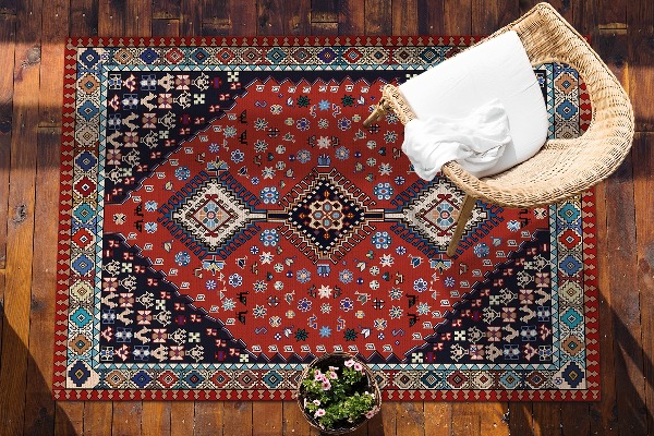 Modern balcony rug antique pattern