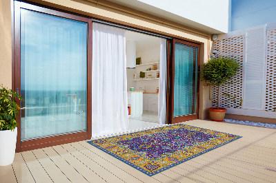 Printed carpet for terrace patio Persian style beautiful details