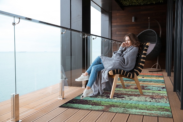 Carpet for terrace garden balcony colored board