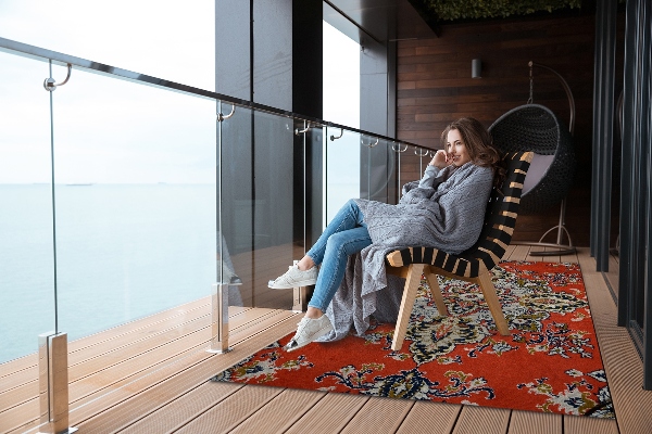 Modern terrace mat Eastern retro style