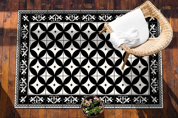 Outdoor mat for patio Wheels in tiles