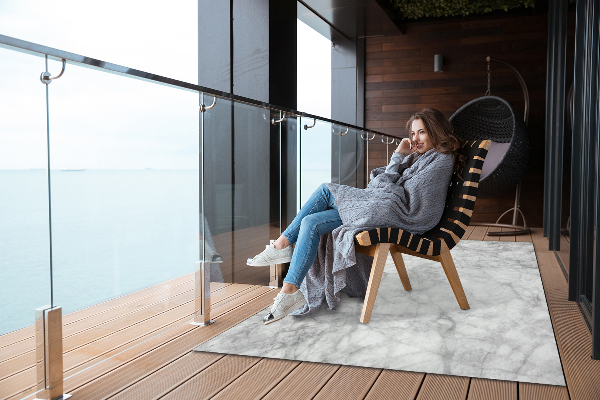 Outdoor rug for terrace Marble concrete