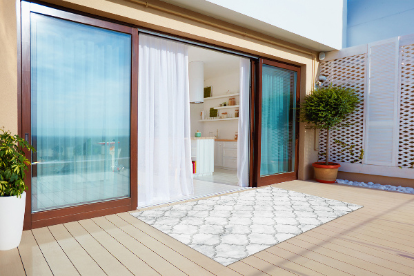 Modern outdoor carpet Moroccan pattern