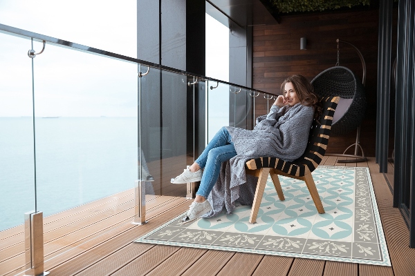 Carpet for terrace garden balcony Tiles and wheels