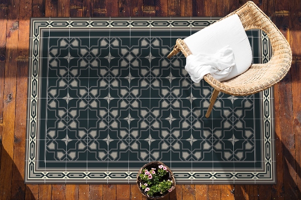 Balcony rug geometric star