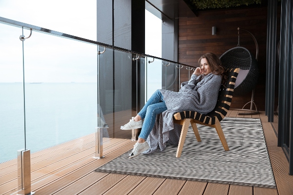 Carpet for terrace garden balcony bamboo mat