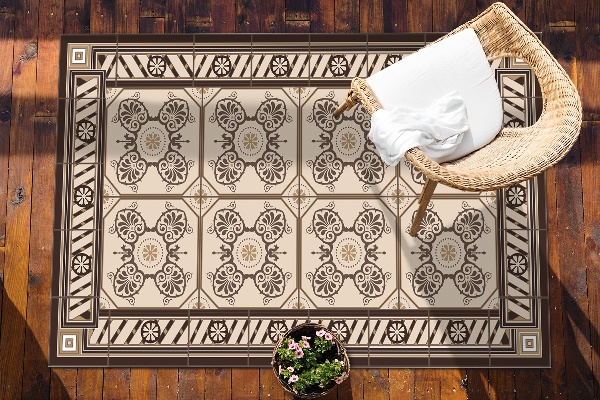 Garden rug amazing pattern classic tiles